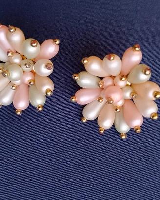 Orecchini vintage stile romantico floreale