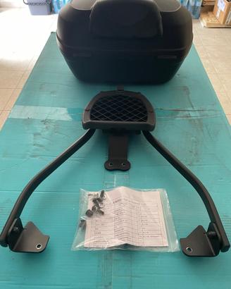 Baule scooter con schienalino e attacco