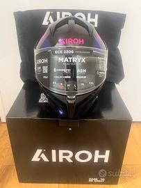 casco AIROH Matryx Reflex viola lucido 