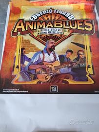 Manifesto poster pubblicitario concerto Finardi