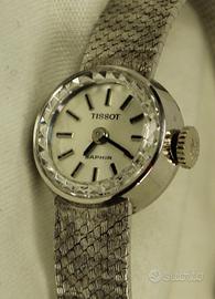 Orologio  vintage " Tissot " in oro bianco
