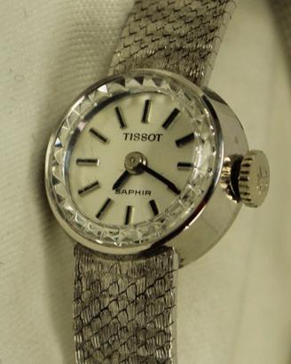 Orologio  vintage " Tissot " in oro bianco