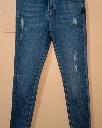 Jeans Skinny Elasticizzati Hello Miss Paris
