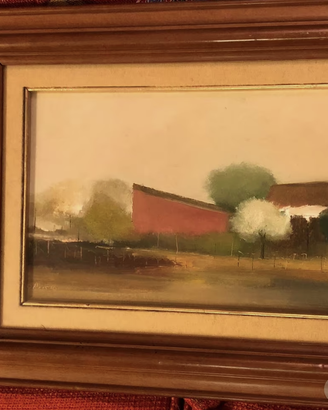 Quadro olio su tela di Ciro Russo paesaggio 30x20