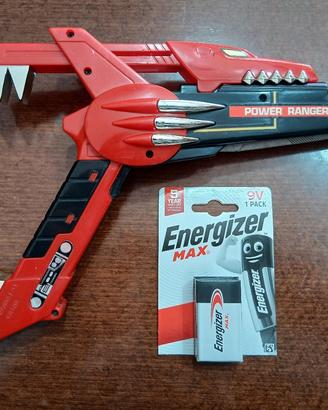Pistola giocattolo power ranger rosso 1991