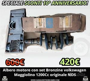 Albero motore+set Bronzine Vw Maggiolino 1200 NOS