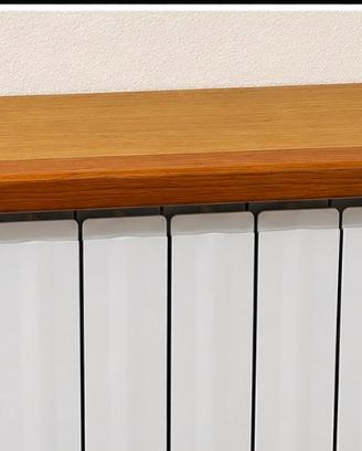 Mensola lunga in legno con cornice