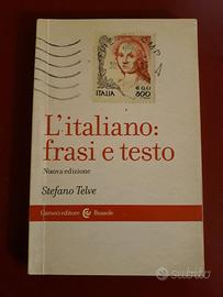 L’italiano: frasi e testo – Stefano Telve, Carocci