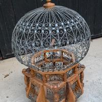Voliera decorativa  vintage in stile Vittoriano