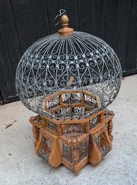 Voliera decorativa  vintage in stile Vittoriano