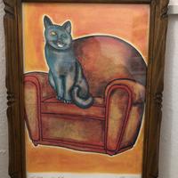 Disegno “ la poltrona del gatto” del 1986 firmato