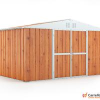 Box lamiera deposito Acciaio 403x269 fin legno