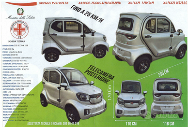 Vettura elettrica 1 posto NO TARGA PATENTE ASSICUR