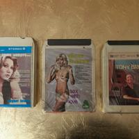 Lotto 3 cassette Stereo 8 vintage – 2 SIGILLATE 