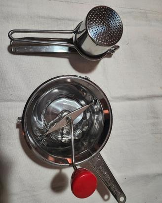 passaverdure e schiacciapatate,acciaio inox