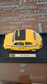 Burago taxi fiat 500 vintage
