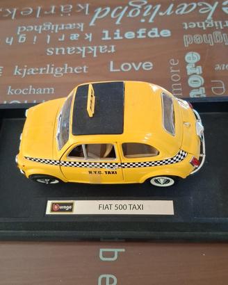 Burago taxi fiat 500 vintage