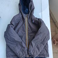 giubbotto k-way doubleface per bimbi di 10 anni