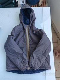 giubbotto k-way doubleface per bimbi di 10 anni