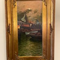 Quadro con barche