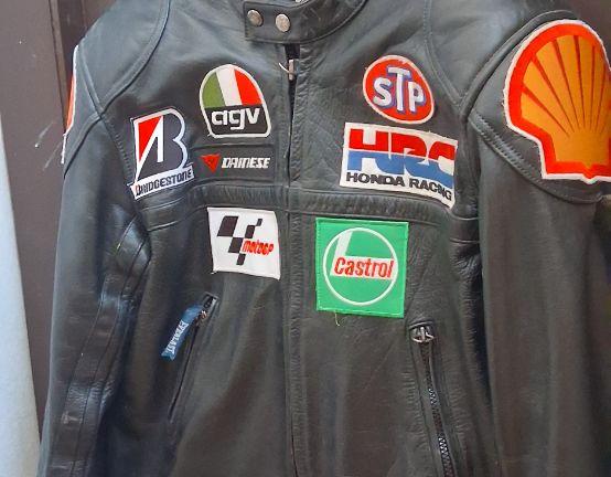 Giubbotto moto pelle