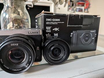Panasonic Lumix DMC-GX80 + obiettivo 12-32mm + 35m