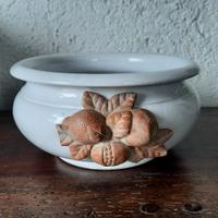 vaso in ceramica bianca 