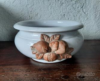 vaso in ceramica bianca 