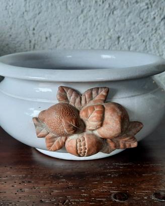 vaso in ceramica bianca 