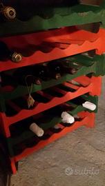 4 porta bottiglie in plastica