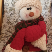 Fermaporta natalizio pupazzo di neve