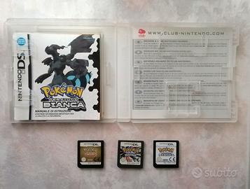 Lotto Pokemon Bianco + Heart Gold + Platino DS ITA