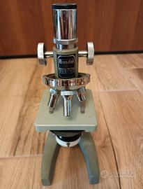 Microscopio 100X-750X vintage dim. 22x12,5x8,5 cm