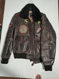 Schott Aviator top gun pelle  marrone 