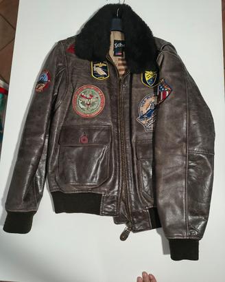 Schott Aviator top gun pelle  marrone 