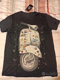 t-shirt nuova Heyboy taglia L con stampa vespa