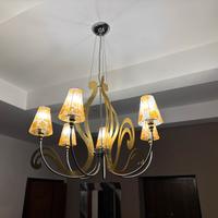 Lampadario marca contemporanea serie sharm oro