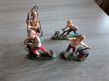 statuine presepe lotto set 4