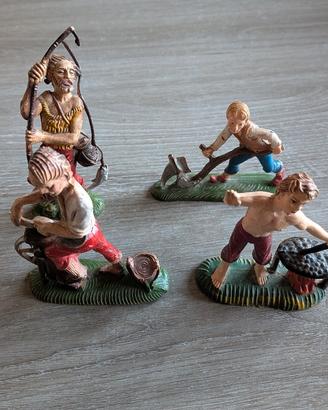 statuine presepe lotto set 4
