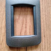 Placca 3 moduli grafite bticino living 24 pezzi 