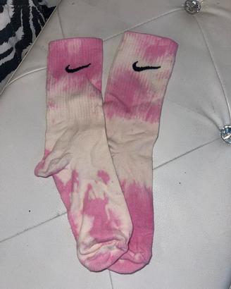Calzini Nike rosa e bianchi