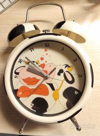 Collezione Sveglia bianco nero Mucca.