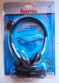 Cuffie PC con Microfono Hama HS-250 Stereo — NUOVE