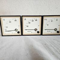 Strumenti quadro elettrico vintage voltmetro amper