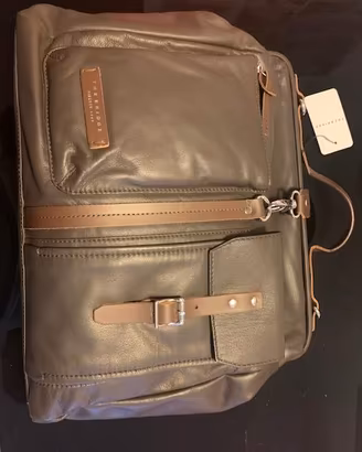 The Bridge - Borsa in pelle da lavoro marrone