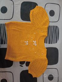 maglioncino di filo fatto a mano handmade