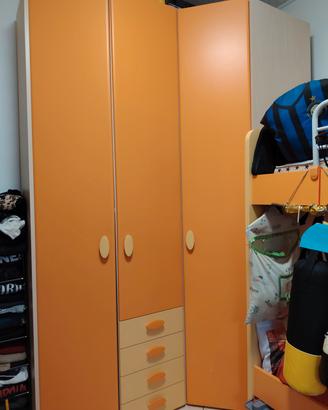  letto a castello e cabina armadio vendibili separ