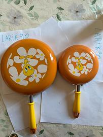 Set 2 padelle Titti lonney tunes  arancione 20cm