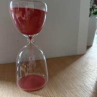 Clessidra decorativa rosa