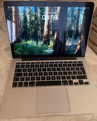 MacBook Pro 13” retina SSD 500/RAM 8 Batt.nuova